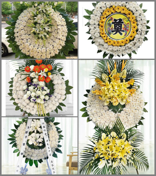 安徽芜湖市无为县赫店镇神墩村花圈速递